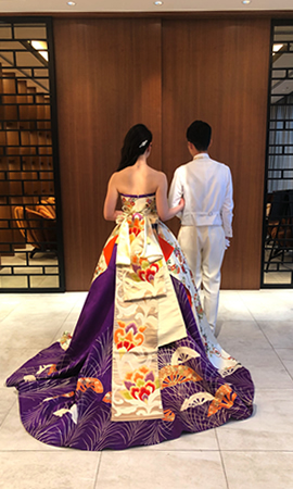 KIMONO文珠庵のオーダー着物ドレス・着物リメイクドレス制作の流れ